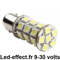 Ampoule H3 54 leds 3014 blanches 9 à 30 volts - Led-effect
