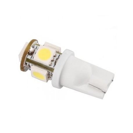 2 x AMPOULES W5W T10 24V - 5 LED SMD Blanches